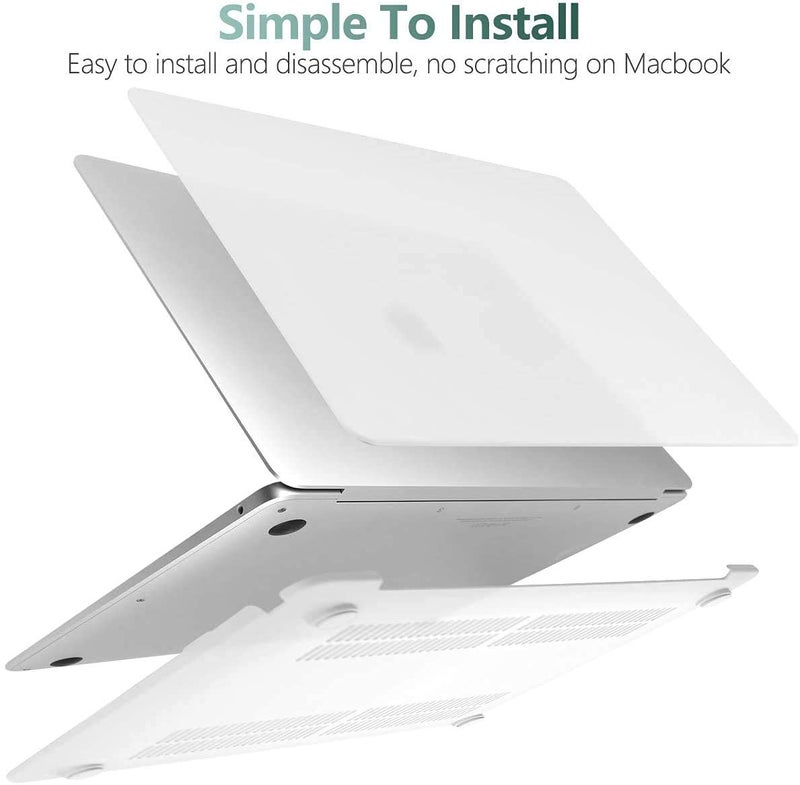 Moca غطاء صلب لجهاز ماك بوك إير القديم 13 بوصة A1466 A1369 (إصدار 2010-2017) غطاء شل لجهاز ماك بوك إير (شفاف) - Image 5