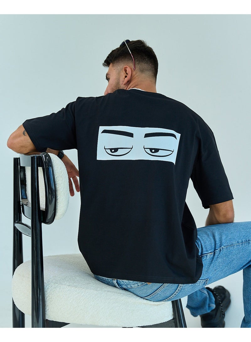 NAS Ma3lesh Unisex Oversized SS T-shirt-Black - Image 4