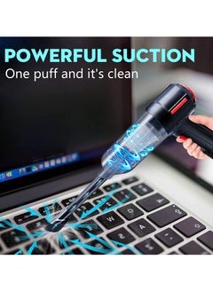 Generic Compressed Air Duster Mini Vacuum Keyboard Cleaner 3-in-1 New Generation Canned Air Spray Portable Electric Air Can Cordless Blower Computer Cleaning Kit  - Image 4