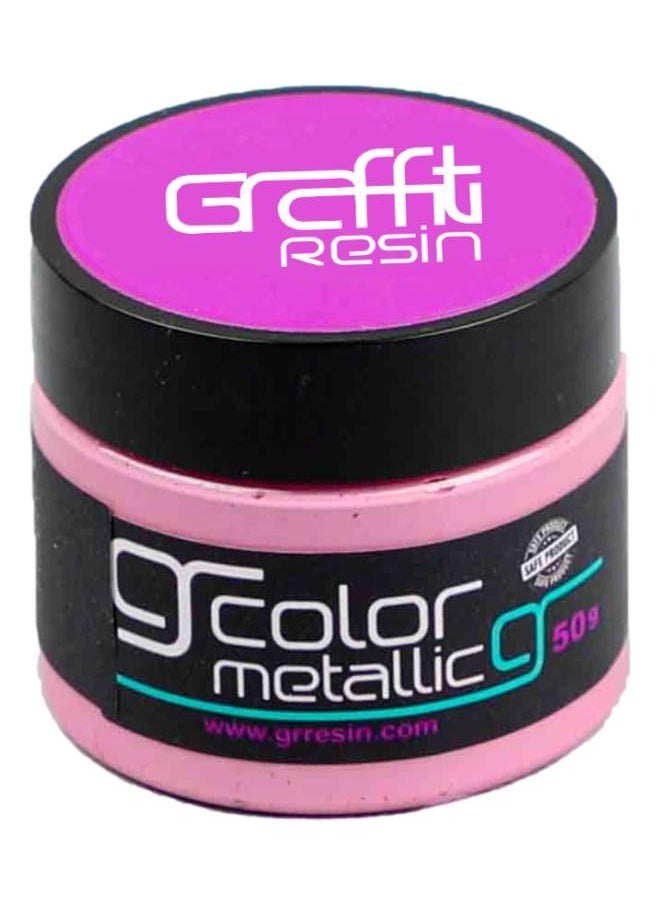 Graffiti Resin - Graffiti Resin Metallic Pink 50g Jar for Art Works - Image 1