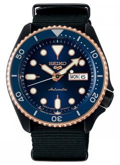 Seiko Men's New5 Sports Sport Black Tone Blue Dial Automatic Watch - SBSA098  - Image 1