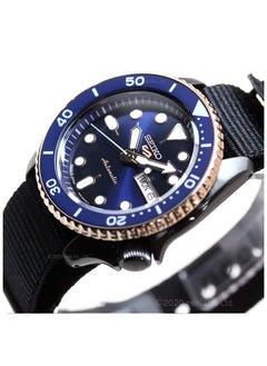 Seiko Men's New5 Sports Sport Black Tone Blue Dial Automatic Watch - SBSA098  - Image 4