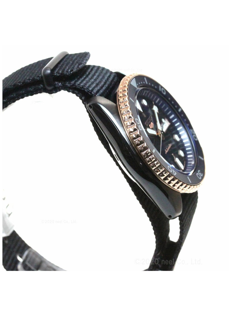 Seiko Men's New5 Sports Sport Black Tone Blue Dial Automatic Watch - SBSA098  - Image 2