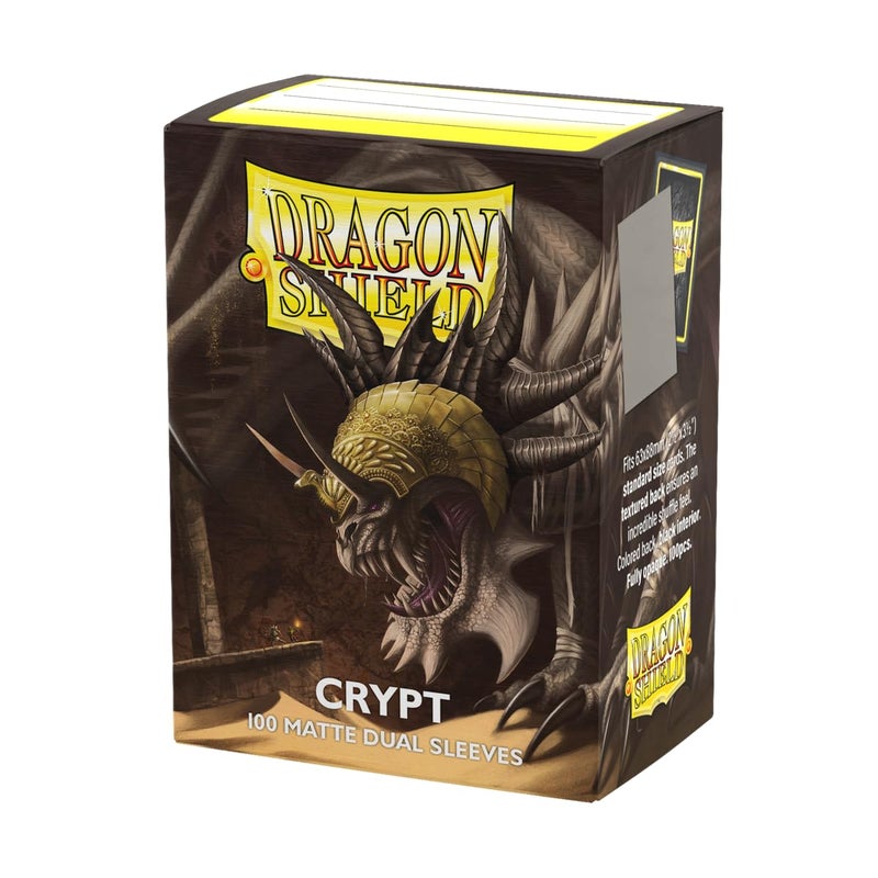 Dragon Shield | Matte Dual Standard Size Card Sleeves | 100 CT - Smooth & Tough Premium TCG Sleeves - Compatible with Pokemon, Flesh & Blood, One Piece & Magic the Gathering | Crypt - Image 1