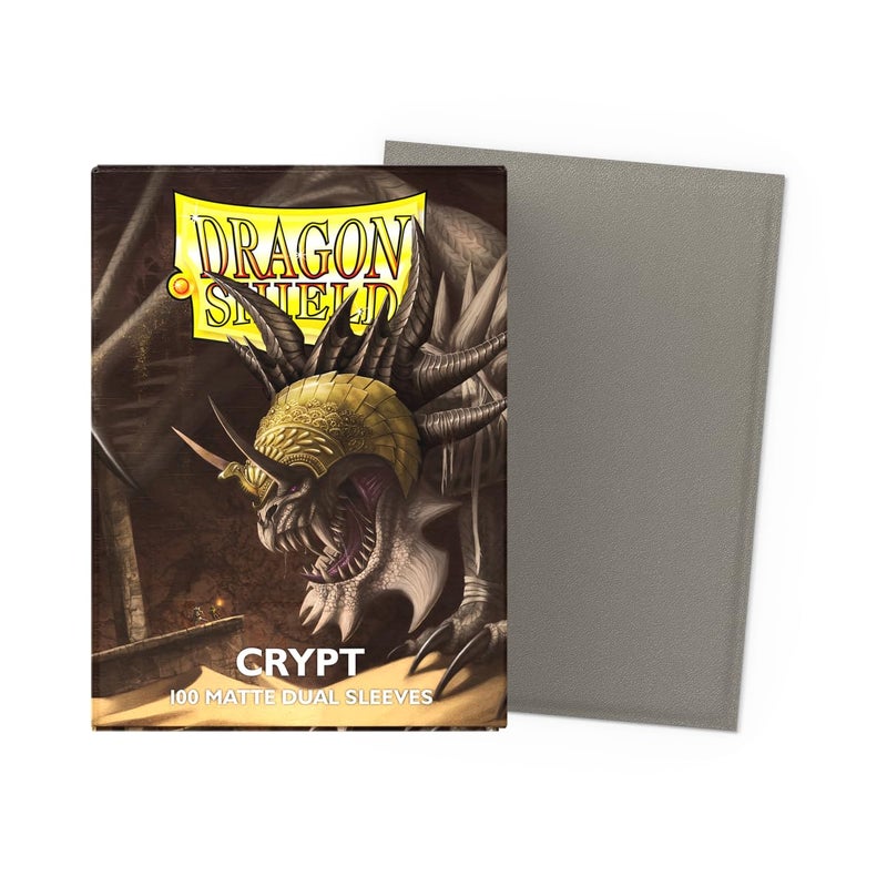 Dragon Shield | Matte Dual Standard Size Card Sleeves | 100 CT - Smooth & Tough Premium TCG Sleeves - Compatible with Pokemon, Flesh & Blood, One Piece & Magic the Gathering | Crypt - Image 2