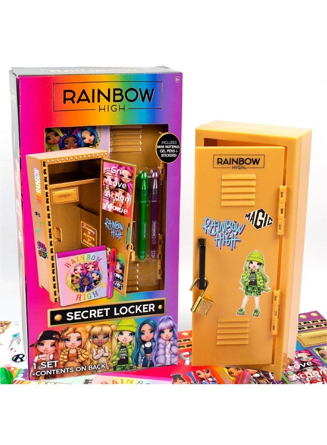 RAINBOW HIGH Secret Locker Stationery Set, Including Notepad, Gel Pens Stickers - Ages 6+ - Image 1