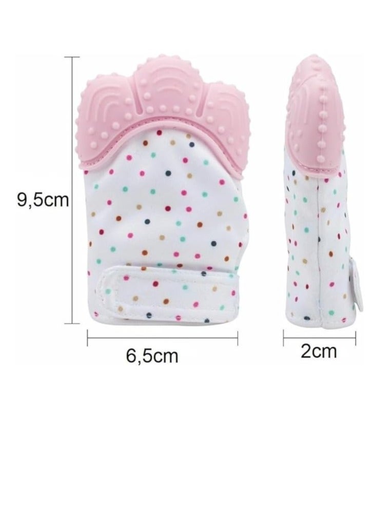 Baby Food Grade Silicone Teether Teething Glove (lightblue) - Image 5