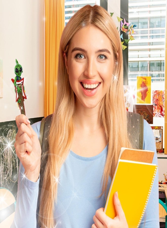 Planet Pens قلم بلانيت بينز بانك ألين المبتكر - أقلام مرحة ورائعة للأطفال والمراهقين والبالغين، قلم حبر جاف مميز للكتابة المدرسية، أدوات مكتبية فريدة، هدية قلم ألين لطيفة للرجال والنساء - 6 بوصات - Image 2