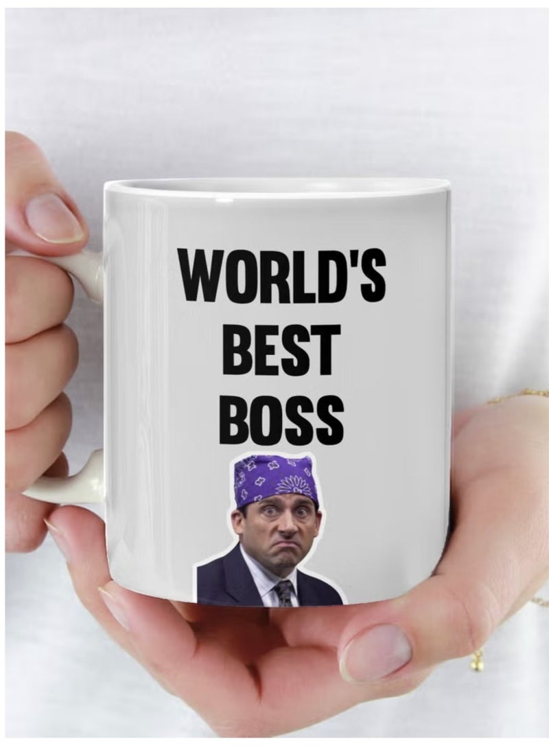 كافيه World's Best Boss Mug Ceramic Mug for Tea and Coffee with Handle - Image 1