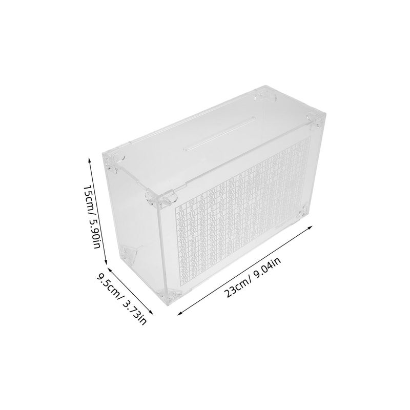 Acrylic Money Jar Piggy Bank 23x15x9 5cm Savings Box Cash Storage Challenge to 5000 Dollars - Image 3