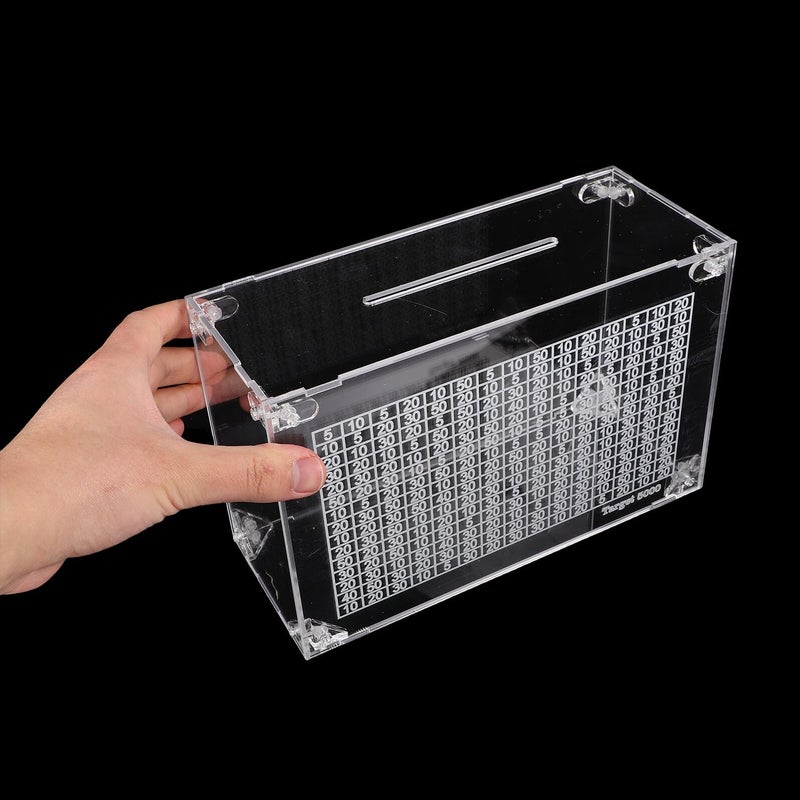 Acrylic Money Jar Piggy Bank 23x15x9 5cm Savings Box Cash Storage Challenge to 5000 Dollars - Image 5