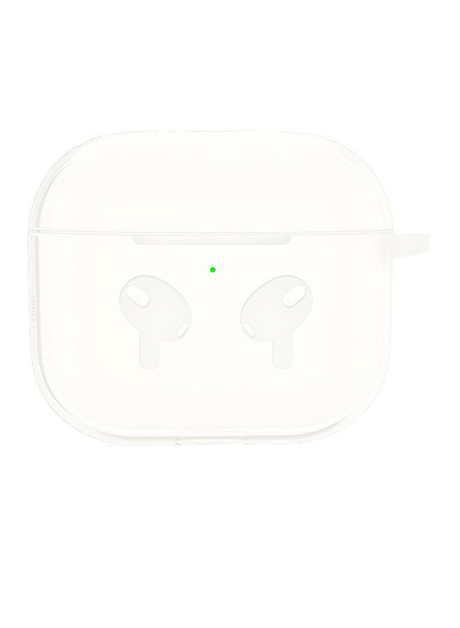 CATANES (for Airpods 3) Soft Silicone Skin Case Cover with Keychain for AirPods 3rd Generation Charging Case Cover,Ultrathin Thick Protective Case Milky  - Image 5