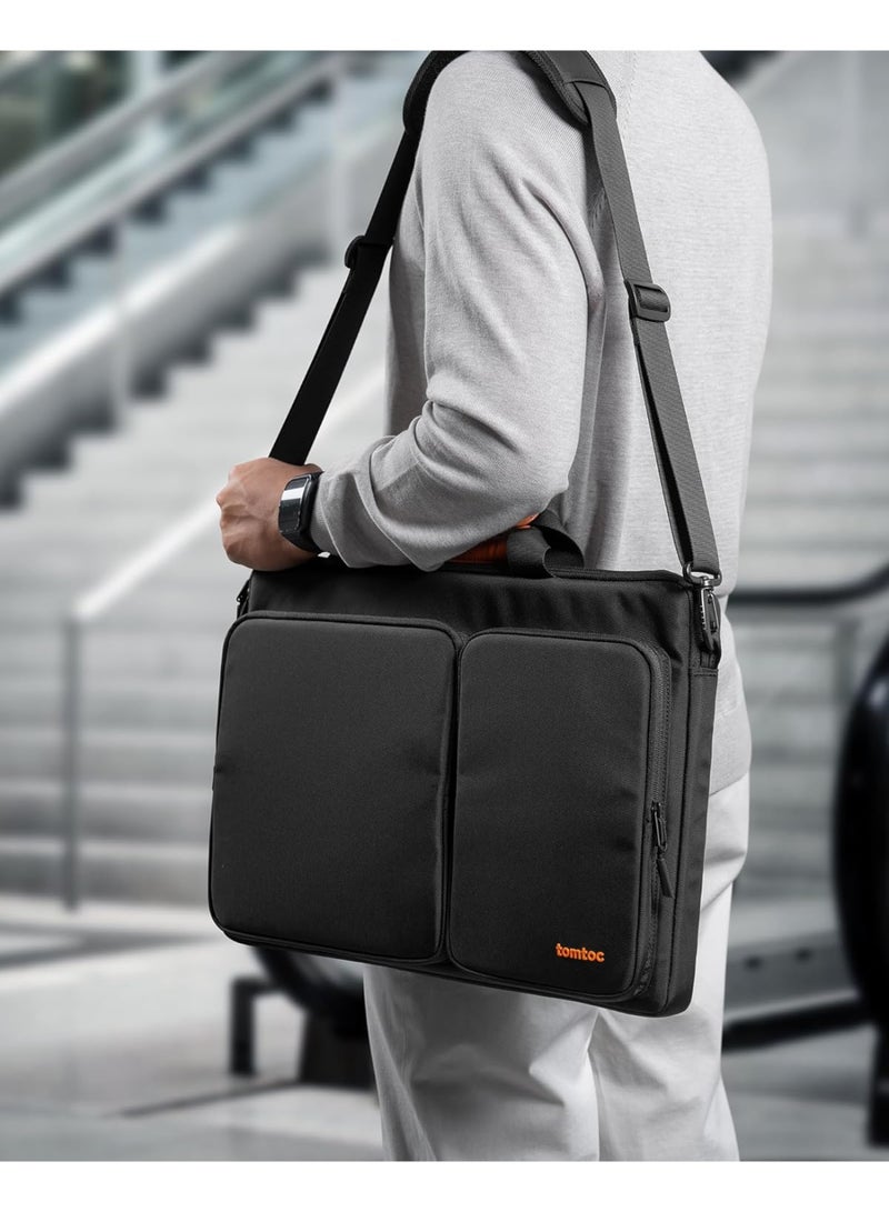 Tomtoc Defender-A42 360 Protective Laptop Shoulder Bag for The New Razer Blade Pro 17, HP Envy Laptop 17 Inch, Dell Inspiron 17 3000 Laptop, ASUS ROG Zephyrus S 17.3 Inch, Notebook Bag with Accessory Pocket - Image 3