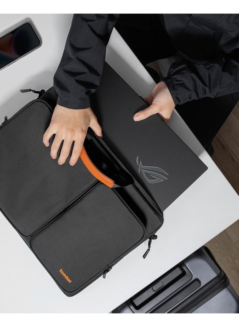 Tomtoc Defender-A42 360 Protective Laptop Shoulder Bag for The New Razer Blade Pro 17, HP Envy Laptop 17 Inch, Dell Inspiron 17 3000 Laptop, ASUS ROG Zephyrus S 17.3 Inch, Notebook Bag with Accessory Pocket - Image 2