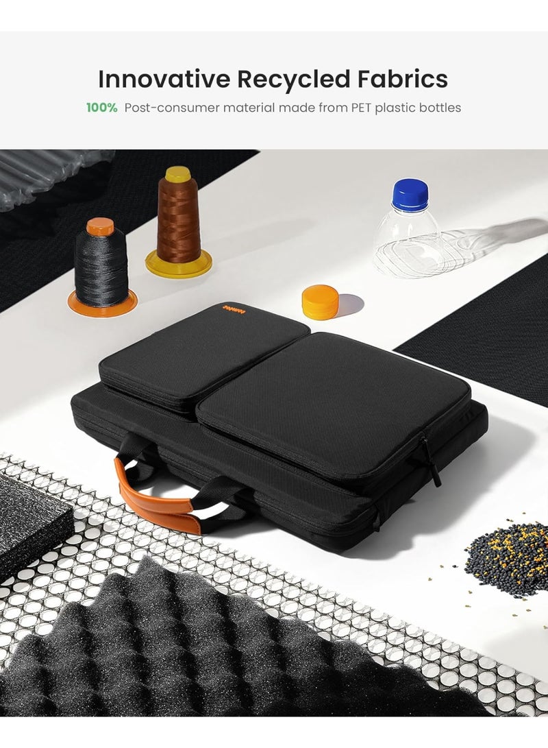 Tomtoc Defender-A42 360 Protective Laptop Shoulder Bag for The New Razer Blade Pro 17, HP Envy Laptop 17 Inch, Dell Inspiron 17 3000 Laptop, ASUS ROG Zephyrus S 17.3 Inch, Notebook Bag with Accessory Pocket - Image 5