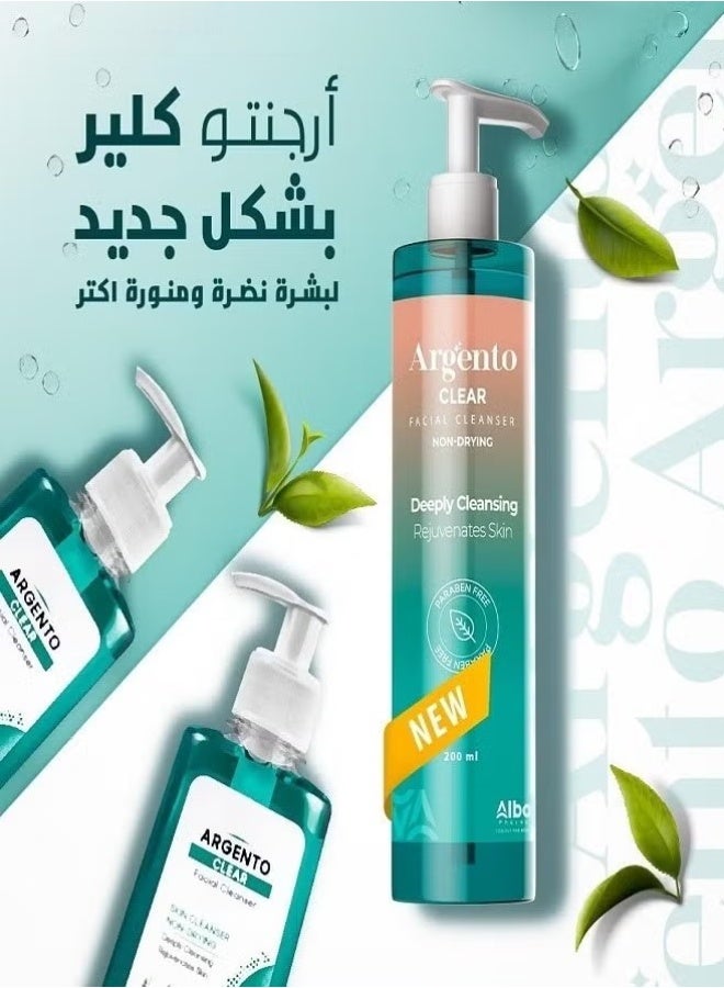 Argento Clear Facial Cleanser 1+1 Offer – Deep Cleansing, Oil Control & Refreshing Formula for All Skin Types - Image 3