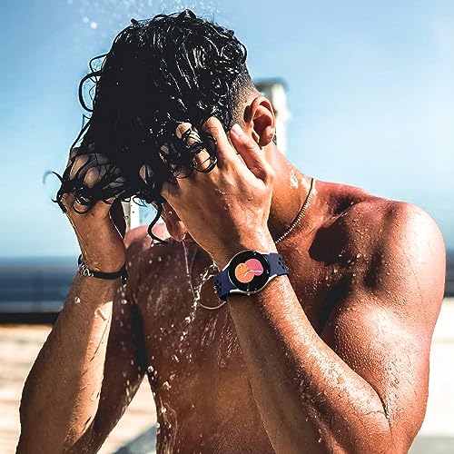 DAQIN 6 PACK No Gap Bands Only Compatible with Samsung Galaxy Watch 7/6/5/4 Band 40mm 44m/Watch 6 Classic 43mm 47mm/Galaxy Watch 5 Pro 45mm/4 Classic 42mm 46mm, 20mm Soft Silicone Sport Bands for Women Men - Image 2