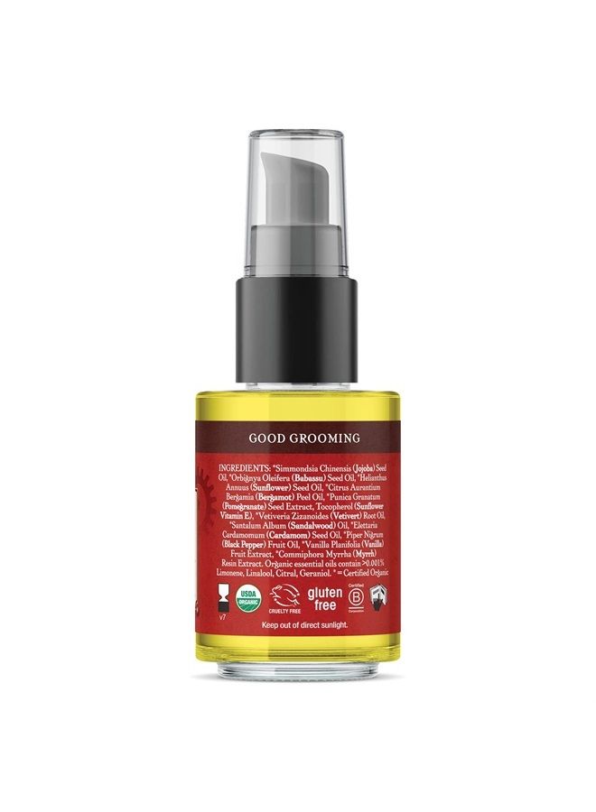 Badger Beard Oil, Babassu & Jojoba, Certified Organic, Premium Beard Conditioner, Beard Oil for Dry Skin, Beard Oil for Long Beards, Facial Hair Oil, 1 fl oz Glass Bottle - Image 2