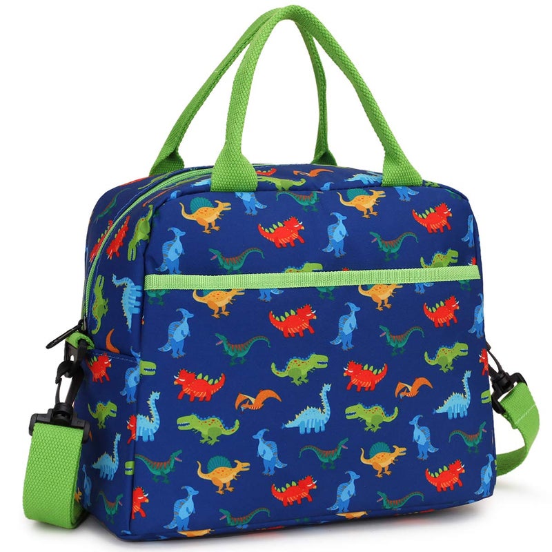 Lunch Bag for Boys Insulated Lunch Box Bag Cute Dinosaur Thermal Lunch Tote with Removable Shoulder Strap VONXURY