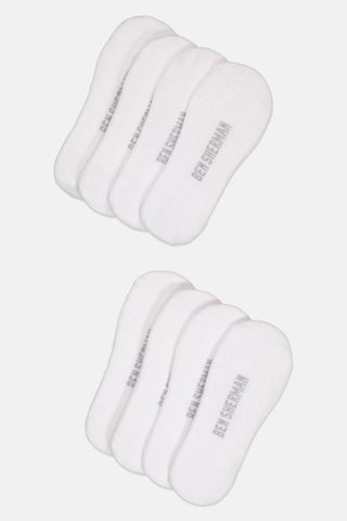 Men 8 Pairs Brand Logo No Show Cut Socks, White - pzsku/Z1408B6CEA56B9AA6BDD5Z/45/1752762465/985e5925-0c69-4da7-879f-ab4e15b00dab