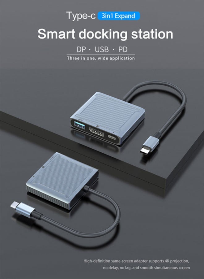 Chixing USB C Hub with PD Charging, Type C to HDMI 4K Adapter, USB Hub 3.0 5Gbps Data Transfer Ports, Compatible for MacBook, iPad, Desktop, Laptop Silver - Image 3