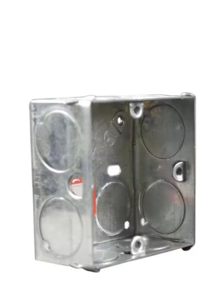 MG Electrical Metal Box GI Box Galvanised Metal Back Box Deep Flush Mount (3 X 3)
