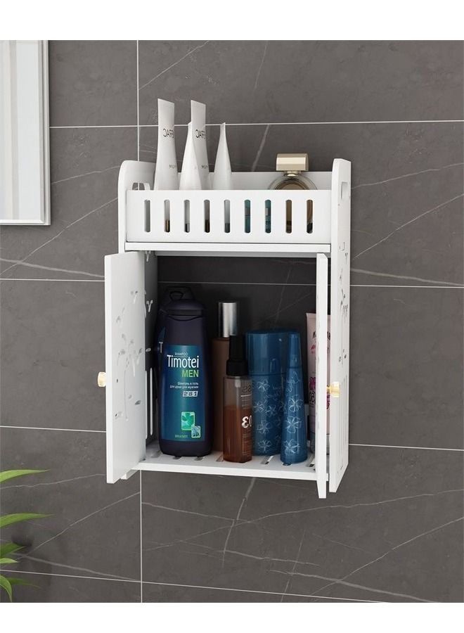 C&C Home Bathroom Storage Shelf Cabinet Rack White - Image 3