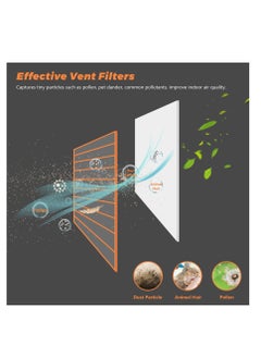 Captaintech Air Vent Register Filters Paper, Anti Dust Net Strainer, Air Condition Filter for Filter Air Conditioner Vent Filtration Dust Odors 10pcs  - Image 4