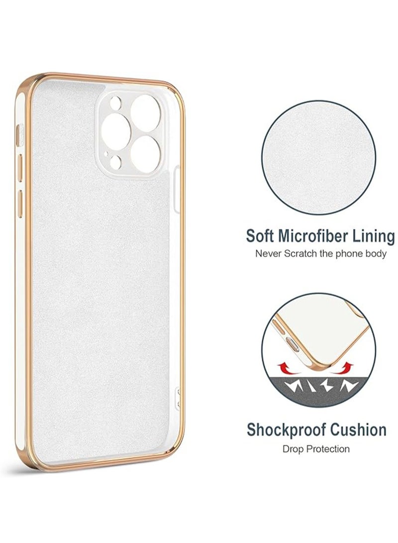 WRISTWISE Case Cover for iPhone 12 Pro Max with Ring Stand [360° Rotatable Ring Holder Magnetic Kickstand] [Soft Microfiber Lining] Plating Rose Gold Edge Shockproof Protective Phone Cases Cover - Image 3