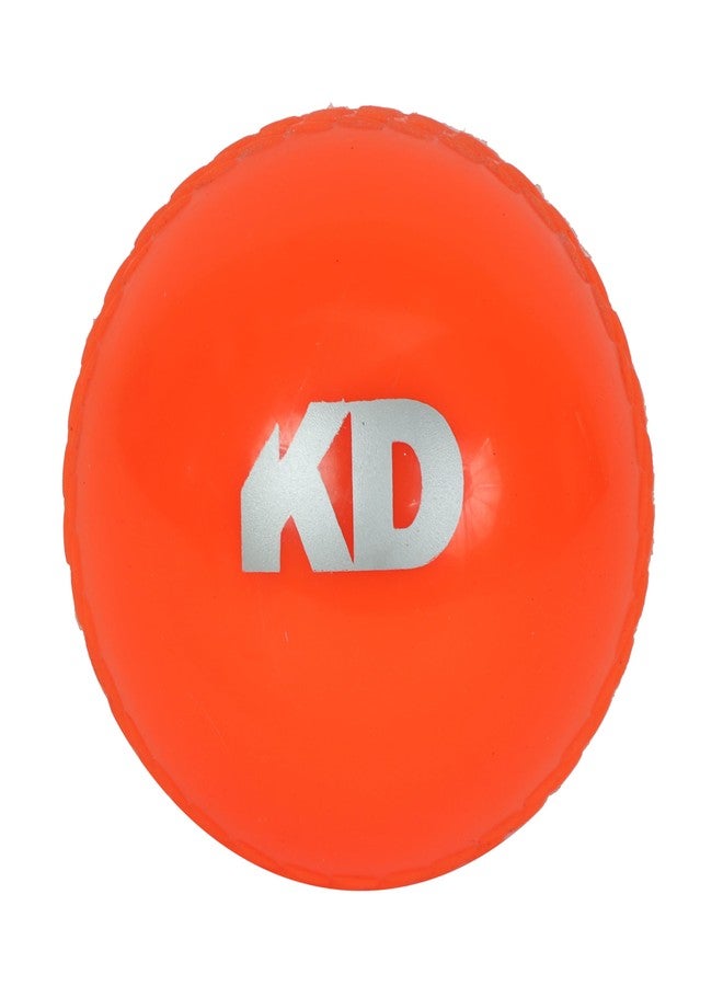 KNK Durable Poly Cricket Ball - Realistic Design, Ideal for Training (Pack of 3, Orange) - Image 1