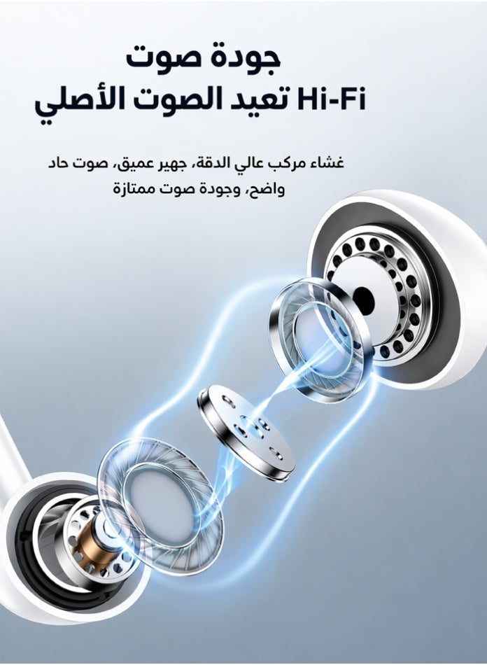 أفو سماعة أذن سلكية Type-C بميكروفون – متوافقة مع iPhone 15 Pro Max / iPhone 16 Pro Max / Samsung Galaxy S25 & S24 Series / Huawei / Honor – لجميع أجهزة USB-C - Image 5