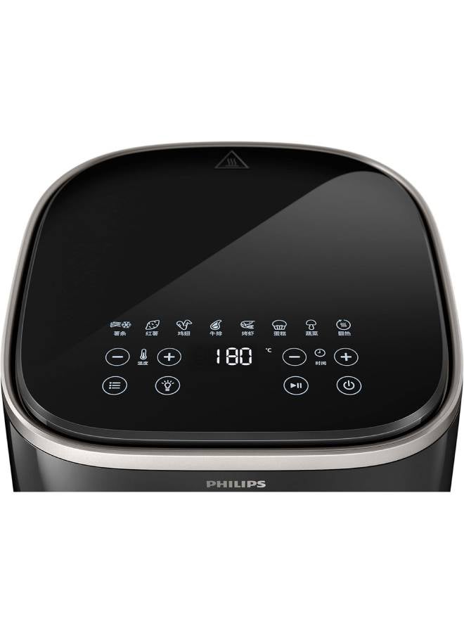 Philips Airfryer XL - 50Hz, 1KGs, See-through Window, Rapid Air Technology, Connected with HomeID APP, 5.6 L 1700 W HD9257/80 Black - Image 4
