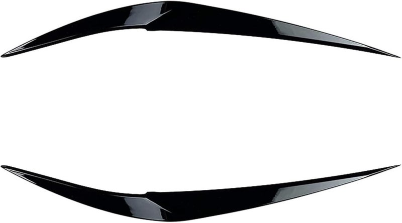 QASULER Gloss Black Headlight Eyebrow Trim for BMW X1 F48 - Image 1