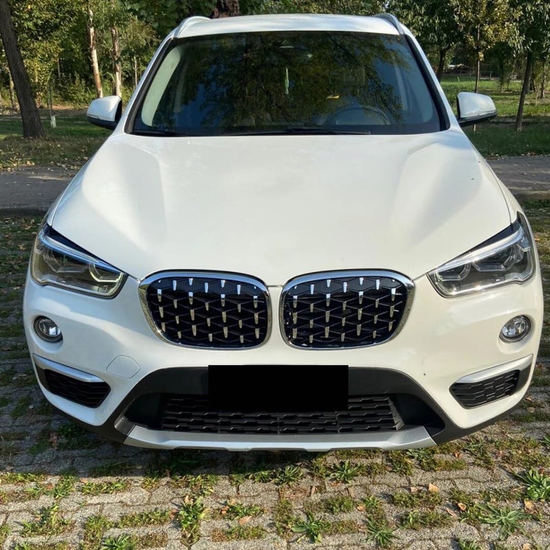 QASULER Gloss Black Headlight Eyebrow Trim for BMW X1 F48 - Image 3