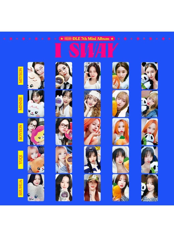 NIBEMINENT 5 Pcs Kpop (G)I-DLE - MIYEON I SWAY Lomo Cards Card For Fans Collection Gifts - Image 2