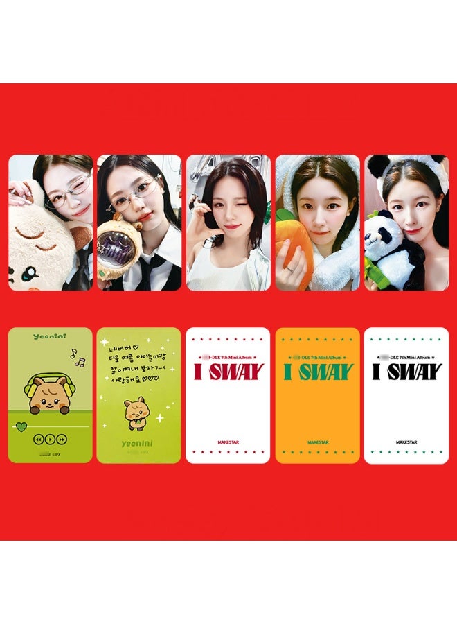 NIBEMINENT 5 Pcs Kpop (G)I-DLE - MIYEON I SWAY Lomo Cards Card For Fans Collection Gifts - Image 1