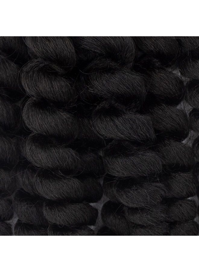 Darling Flexi Rod Curls 6X Crochet Hair Extensions, (3 packs of 2x per pack), Natural & Soft Texture, Fluffy Wand Curl, 14 Inch, 1B - Image 5