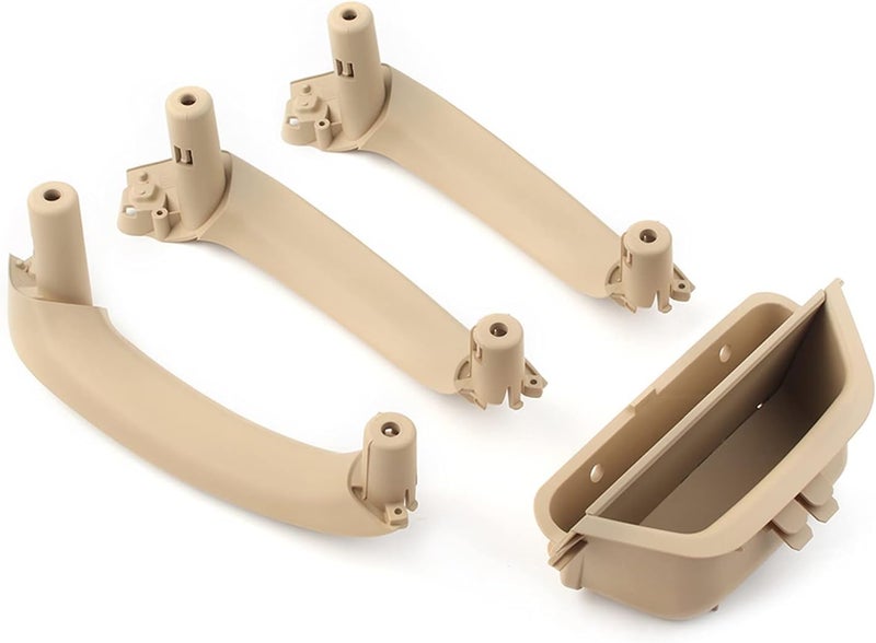Vuzmode RHD Beige Car Inner Door Handle Cover for BMW - Image 1