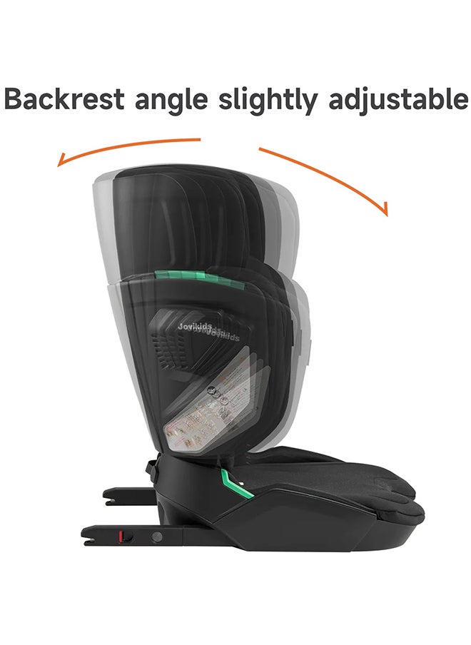 Jovikids - Cabin Size Portable Rober i-Size Car Seat With ISOFIX, 100 - 150 CM (Approx. 3 to 12 Years), Adjustbale Height And Width, ECE R129, Green - Image 1