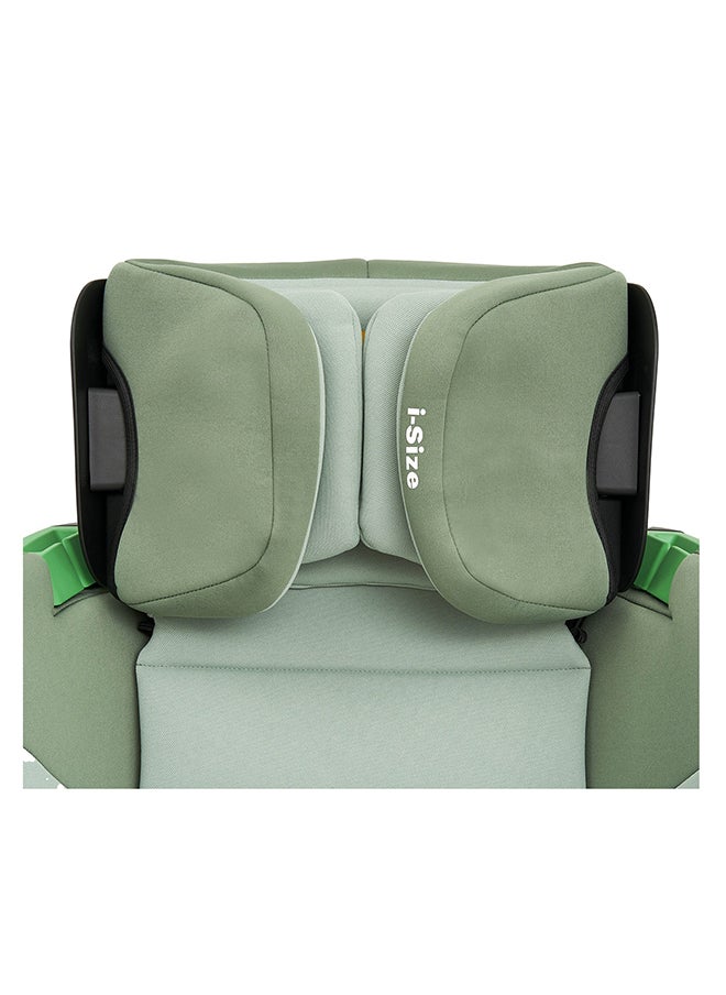 Jovikids - Cabin Size Portable Rober i-Size Car Seat With ISOFIX, 100 - 150 CM (Approx. 3 to 12 Years), Adjustbale Height And Width, ECE R129, Green - Image 1