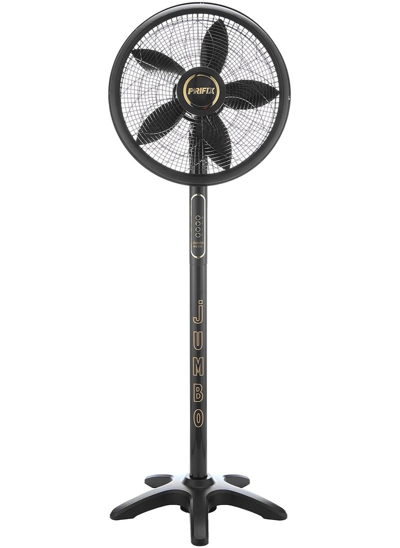 Prifix Jumbo Stand Fan - 21 Inch - Black SFJ-210  - Image 1