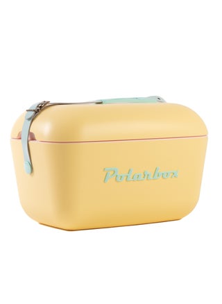 Polarbox® 12 L Ice Box - Portable - Rigid Thermal Insulated Cooler Box - For Outdoor Beach Picnic, Party Drinks & Food Use - Storage Box - Pop - Yellow/Cyan Cooler with Cyan Leather Strap - pzsku/Z14094073BA5636008E18Z/45/1746693055/a5d26c60-a8dd-4611-a5f9-6b7f289dda53