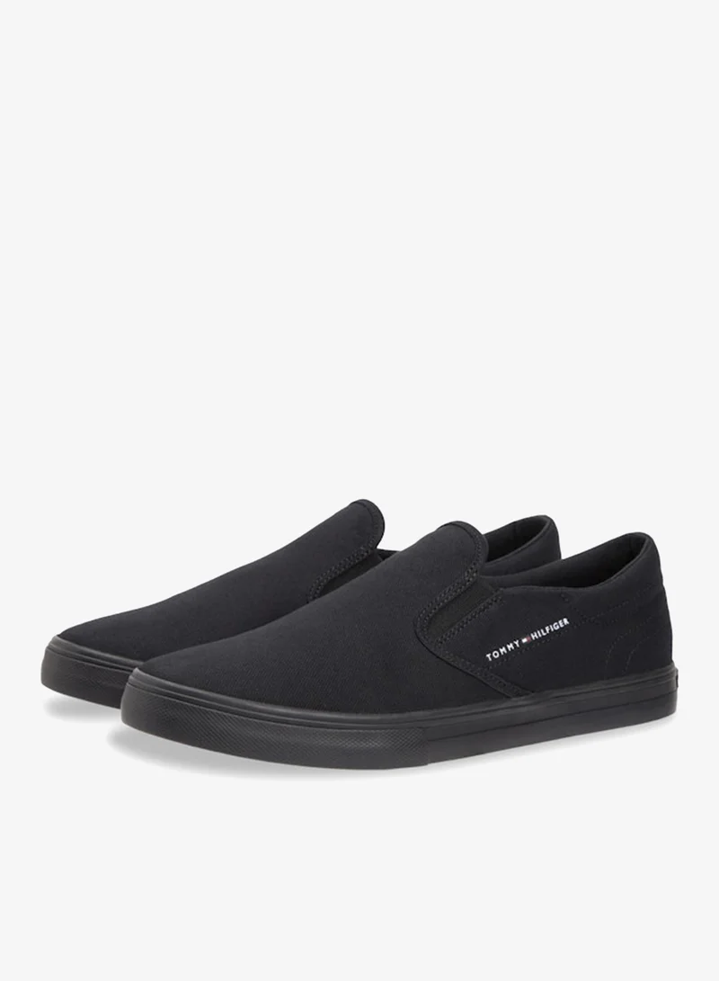 TOMMY HILFIGER Black Vulc Core Low Top Lace Up Sneakers for Men | Best Price UAE
