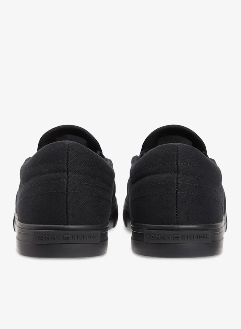 TOMMY HILFIGER Black Vulc Core Low Top Lace Up Sneakers for Men | Best Price UAE