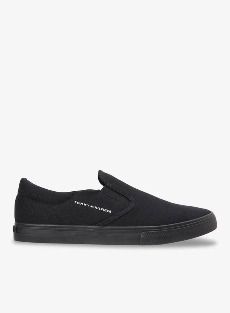 TOMMY HILFIGER Canvas Slip-On Trainers - Image 1