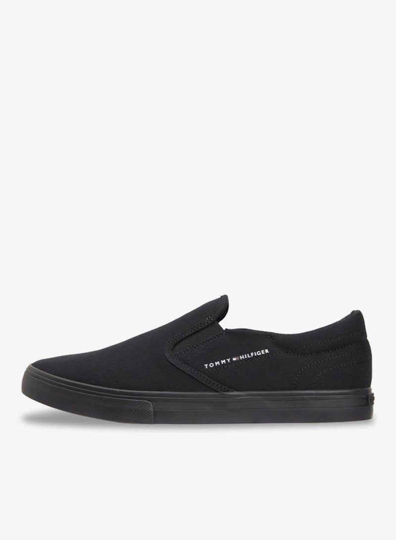 TOMMY HILFIGER Canvas Slip-On Trainers - Image 2