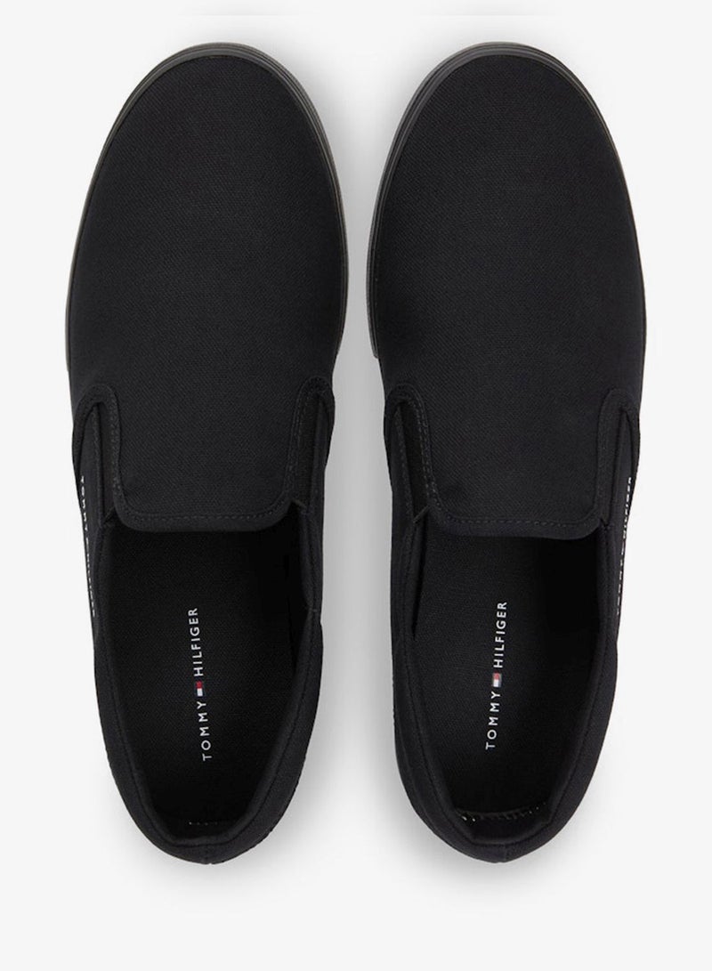 TOMMY HILFIGER Canvas Slip-On Trainers - Image 5