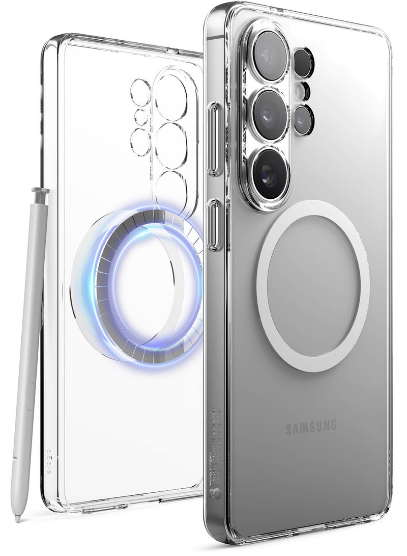 Elago Magnetic Hybrid for Samsung Galaxy S26 ULTRA (2026) case cover [MagSafe Compatible] with Dual-Material Protection - Transparent - Image 1