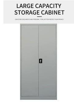 Living Metal Locker Cupboard With 5 Shelves 2 Door Light Weight  Lateral 2 Door Filing Storage Cabinet 180*85*39 CM  - Image 5