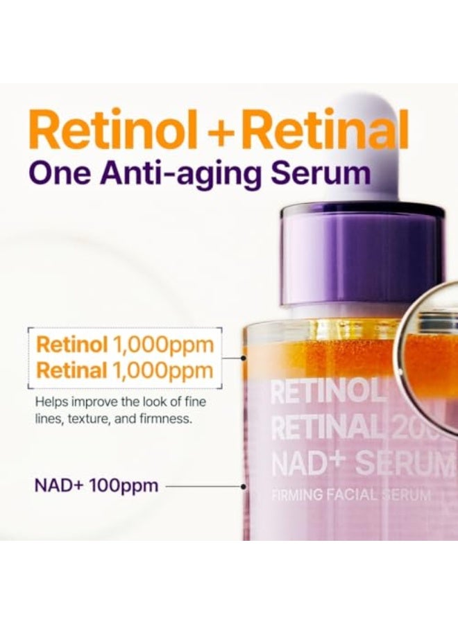 PURITO Retinol + Retinal Serum with NAD, Shake-Activated PM Firming Booster Night Serum, 2000ppm Dual Retinoids, Helps Improve Fine Lines, Wrinkles, Firmness & Uneven Skin, 30 ml, 1.01 fl.oz - Image 3